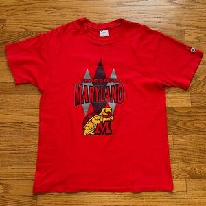 Vintage Maryland MD Terrapins TERPS T-Shirts Size L Brand Champion